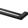 MIXX 800mm Matt Black Sandalwood Double Towel Rail