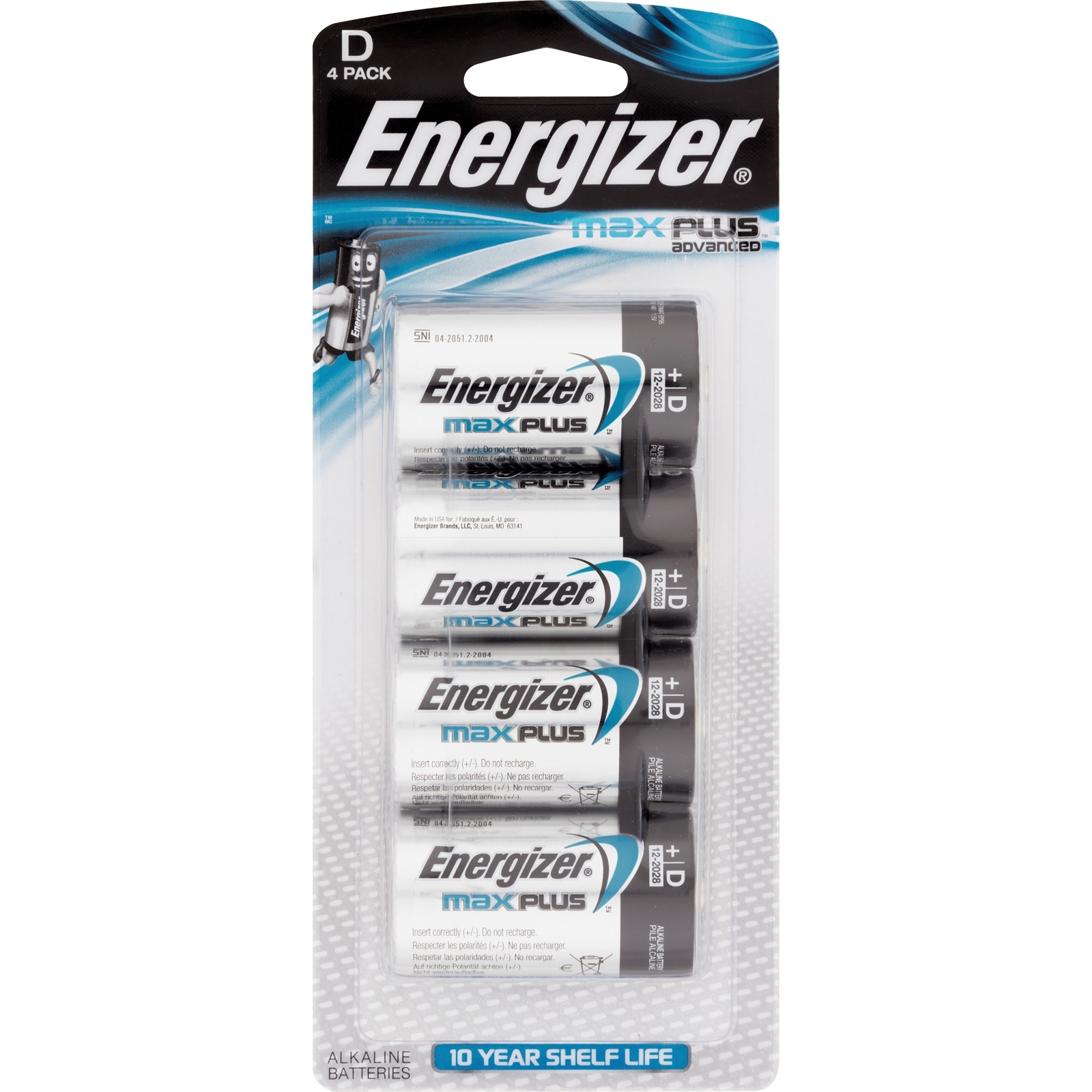 Energizer Max Plus D 4 Pack Bunnings Australia