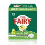 Fairy All In One Lemon Dishwashing Tablets - 128 Pack