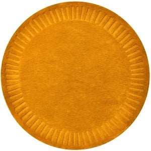 Handtufted Wool Rug-unique 6445-lemon Chrome-160x160cm