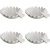 4PK LVD Daisy Plate White Decorative Display Home Kitchen Decor