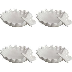 4PK LVD Daisy Plate White Decorative Display Home Kitchen Decor