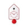 Guzzini Home Qq-Up 37cm Wall Clock w/ Pendulum - Red