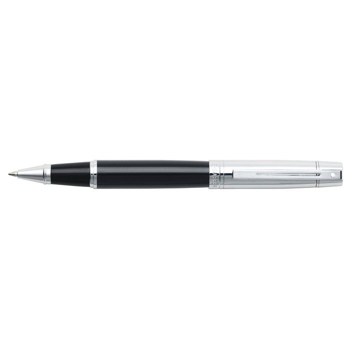 Sheaffer 300 Gloss Roller Ball Pen Writing Stationery Black/chrome Trim Cap