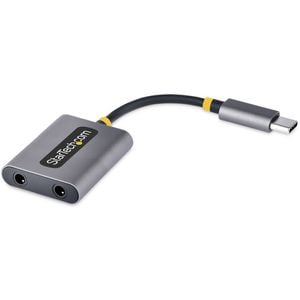 Startech Usb-c Headphone Splitter – Dual Headset Adapter With Mic Input – Usb-c To 3.5mm Audio