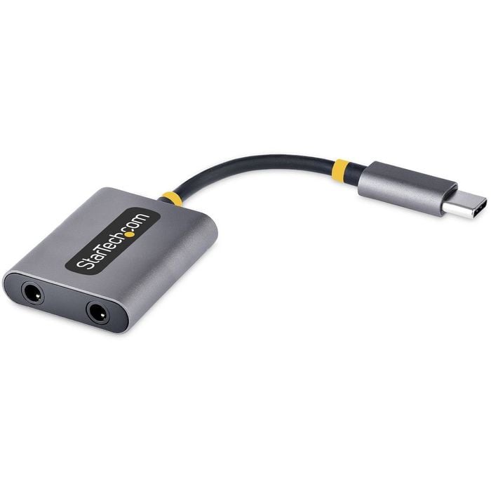 Startech Usb-c Headphone Splitter – Dual Headset Adapter With Mic Input – Usb-c To 3.5mm Audio