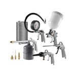 Ozito 9 Piece Air Tool And Accessories Kit