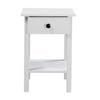 Declan Bedside Table White