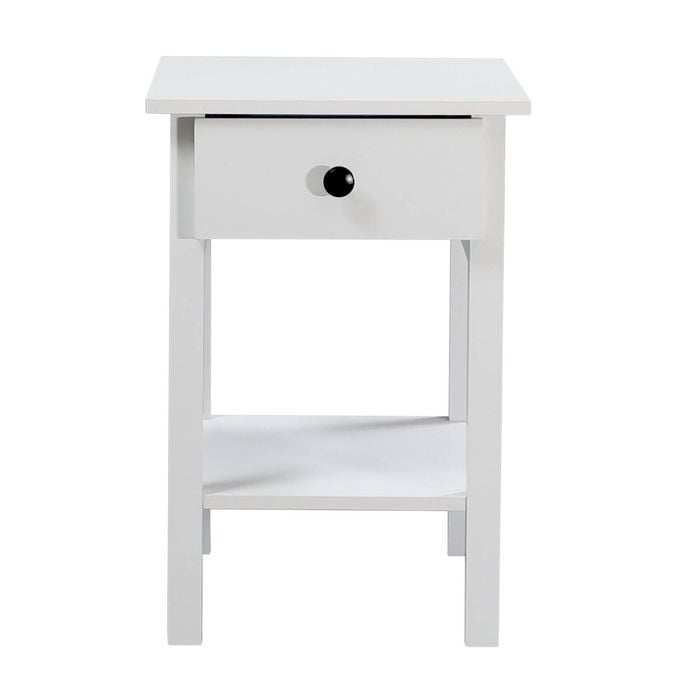 Declan Bedside Table White