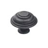Prestige 34mm Black Cast Iron Cupboard Knob