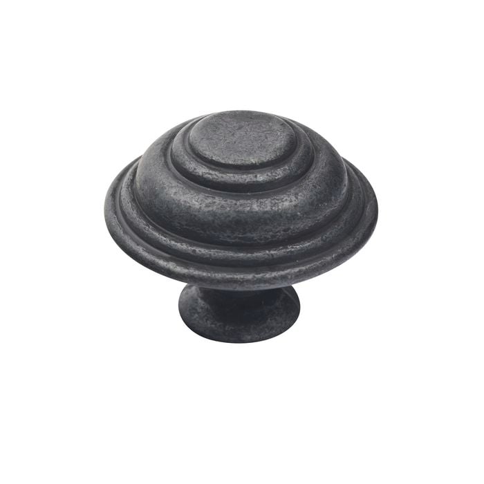 Prestige 34mm Black Cast Iron Cupboard Knob