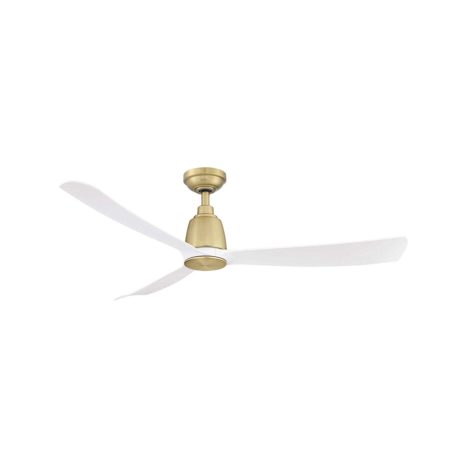 ThreeSixty 132cm Satin Brass Kute Ceiling Fan With Light thumbnail 2