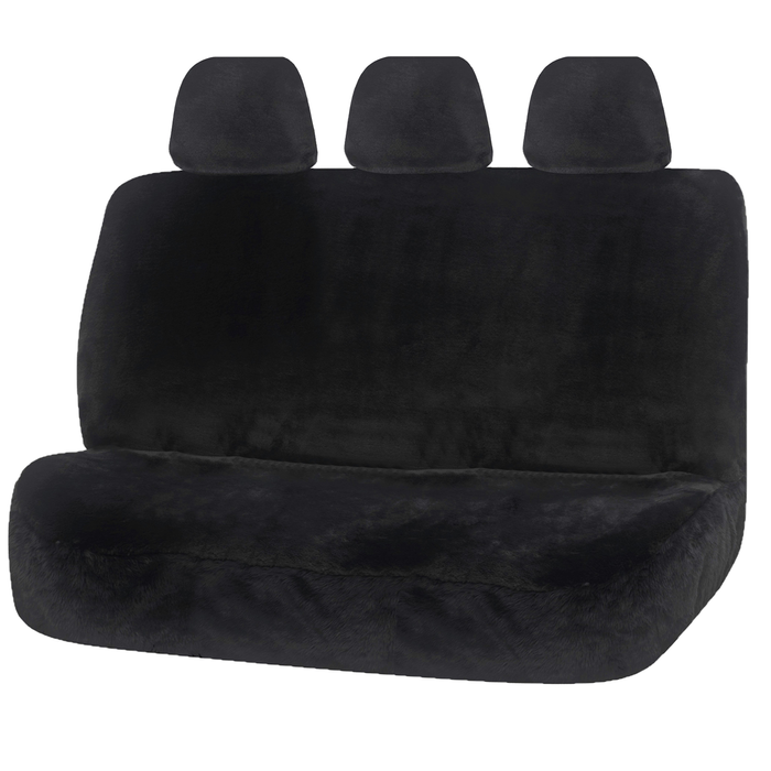MyCar Universal Finesse Faux Fur Seat Covers - Universal Size 06/08H - Charcoal