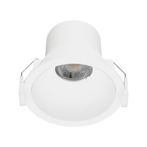 DETA 8W White IP44 Tri-Colour Dimmable Anti-Glare LED Downlight