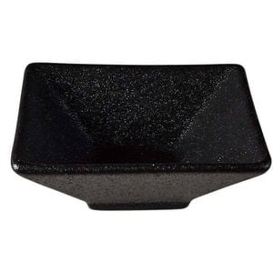 Maxwell & Williams Caviar Black Square Sauce Bowl 8x3cm Porcelain Serveware