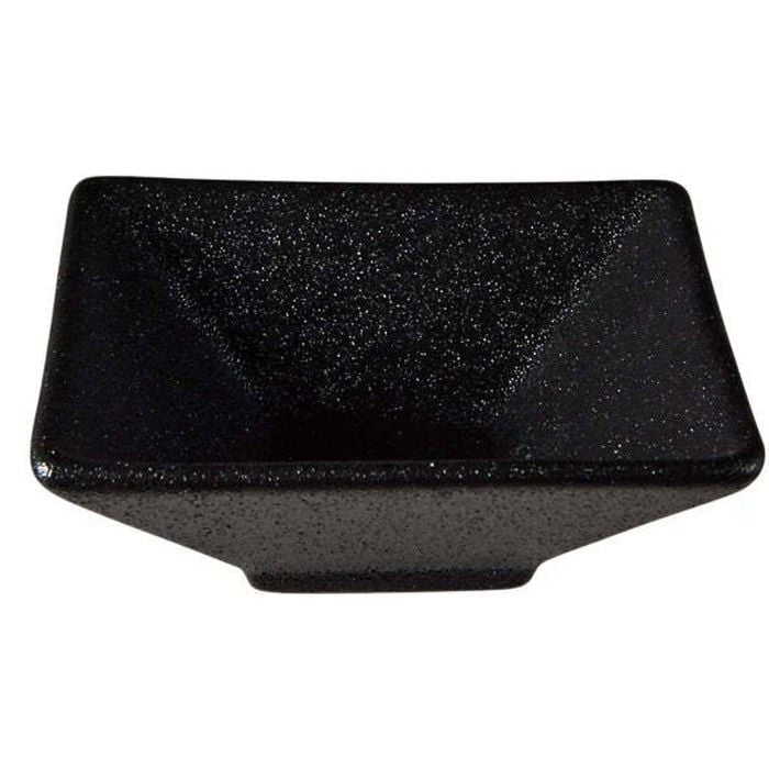 Maxwell & Williams Caviar Black Square Sauce Bowl 8x3cm Porcelain Serveware