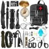 Emergency Survival Equipment Kit - 250 Piece Tactical Camping, Hiking & First Aid Gear For Outdoor Survival