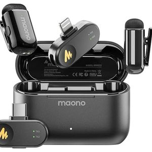 MAONO WAVE T1 MINI Wireless Microphone (2 MICS) (Type-C with Charging Case)