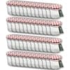 48PK Glass & Co Cleo Red White Checkered Lid Preserving Jar 150ml Clear