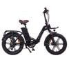 ET-CYCLE F1000 Folding E-Bike, 48V 21Ah, 1008Wh, Hydraulic Brakes [Matt Black 20"]