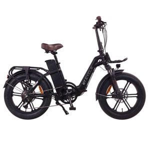 ET-CYCLE F1000 Folding E-Bike, 48V 21Ah, 1008Wh, Hydraulic Brakes [Matt Black 20"]