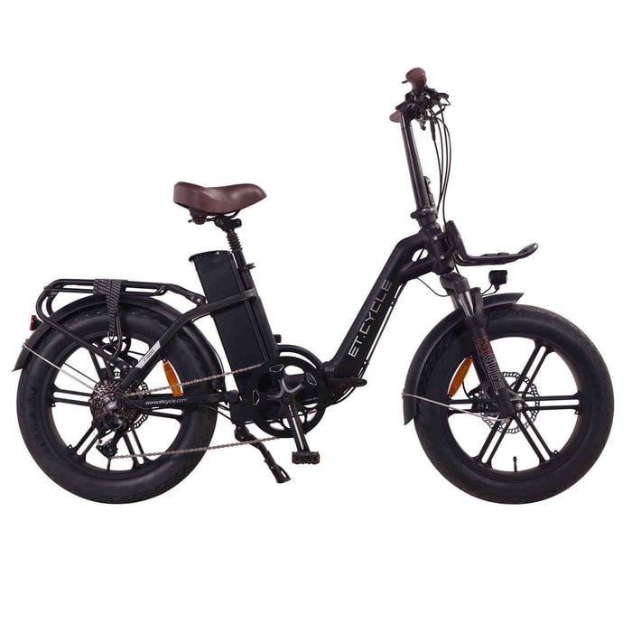 ET-CYCLE F1000 Folding E-Bike, 48V 21Ah, 1008Wh, Hydraulic Brakes [Matt Black 20"]