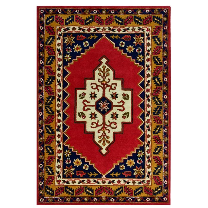 Traditional Handmade Wool Rug-Mascot 6357-Red-160x230cm