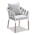 Cove Outdoor Rope Dining Chair White
