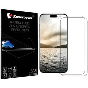 Icoverlover [2-pack] For Iphone 16 Pro Max Tempered Glass Screen Protectors