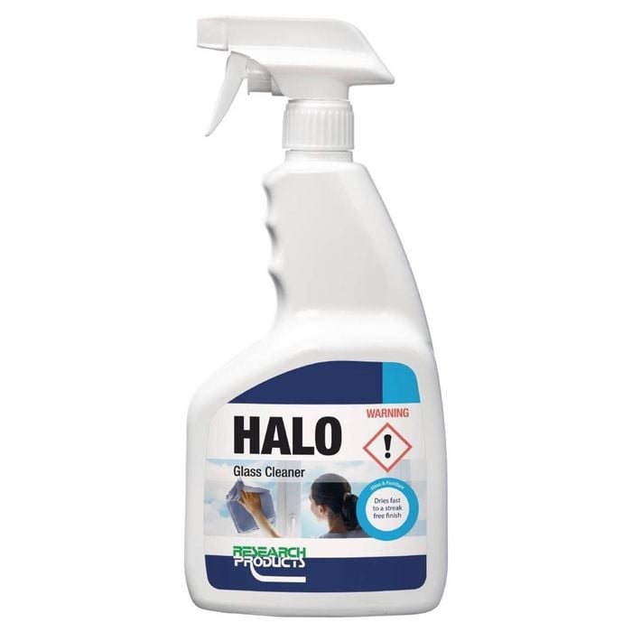 Oates Glass Cleaner Research Halo Fast Dry Streak Free 750ml Window Surface Cleaner