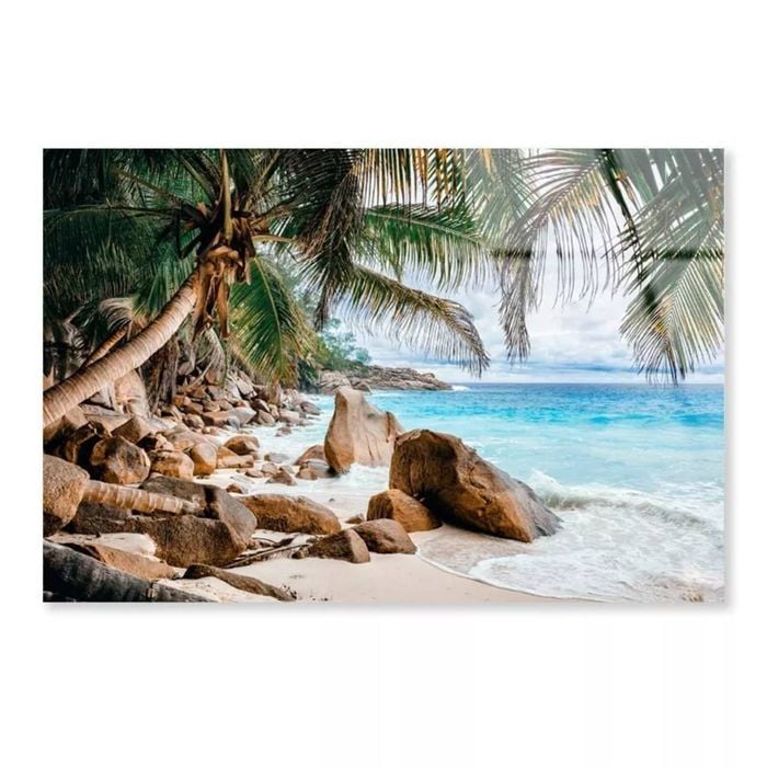 Rocks & Palm Trees  Print 100% Australian Made 90 x 60cm  (Acrylic)