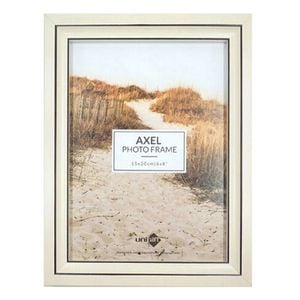 Unigift Axel Glass Home Decor Picture Photo Frame 15x20cm Ivory/Black