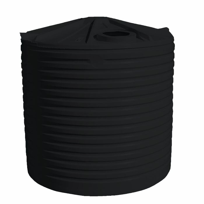 Clark Tanks 9092L Round Poly Water Tank - Charcoal