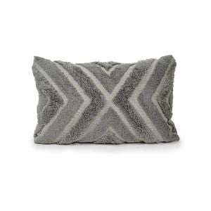Yarra Textiles Tufted  Lumbar Cushion with Insert| Boho Sage Green colour | 38 cm x 63 cm