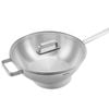 Woll Steel Wok W/ Lid & Helper Premium 18/10 Stainless 30cm Silver