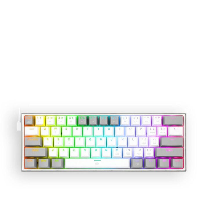 Redragon K617-rgb Fizz White/grey 60% Wired Mechanical Keyboard