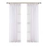 Claremont Ori Sheer Pencil Pleat White 295X205cm