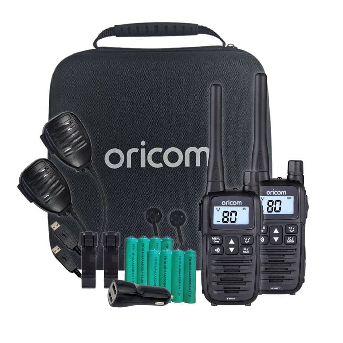 Oricom Uhftp2400 2 Watt Handheld Uhf Cb Radio Trade Pack