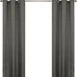 Smart Home Products 120 x 223cm Steel Mali Eyelet Blockout Curtain - 2 Pack