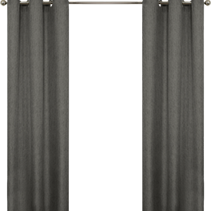 Smart Home Products 120 x 223cm Steel Mali Eyelet Blockout Curtain - 2 Pack