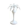 Metal 38.5cm Palm Taper Candle Holder Stand Large Home Decor - White
