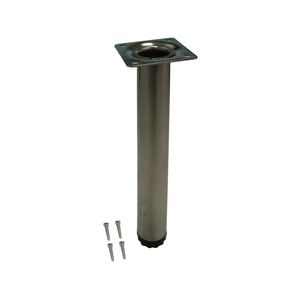 Adoored 30 x 230mm Brushed Nickel Round Table Leg