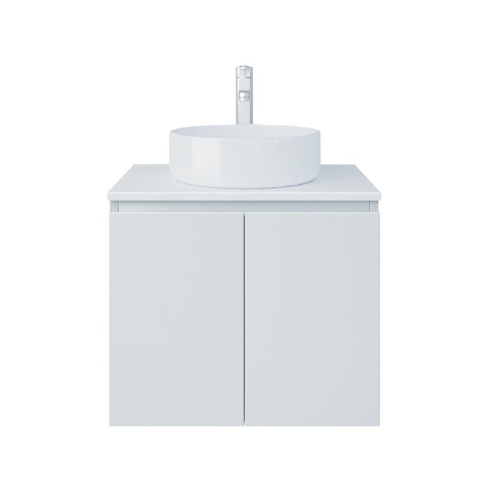 New England Joinery 600mm Grandeur SilkSurface Top Wall Hung Vanity
