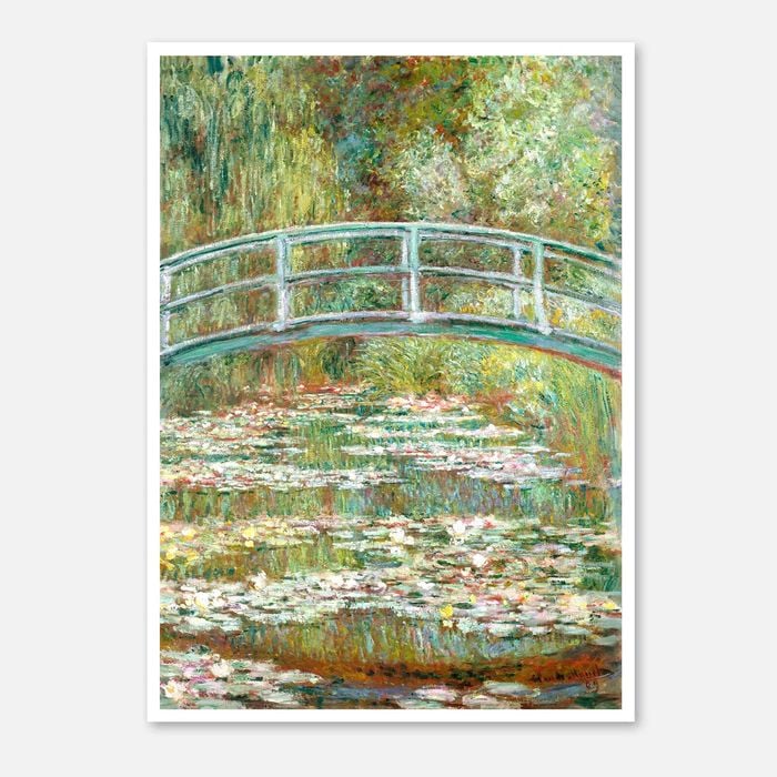Galrie Monet’s Japanese Bridge Art Print Iconic Impressionist Masterpiece for Home, Poster Only, A0 84 x 119cm (33 X 47inch)