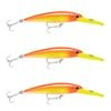 3x Rapala 12cm X Rap Magnum 15 Deep Diving Trolling Lures - Hot Head
