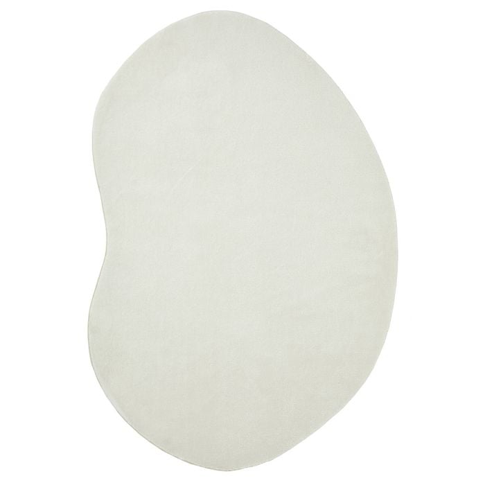The Rug Connection Splash Snow White 160x100cm - Small Shaped Washable Indoor Rug