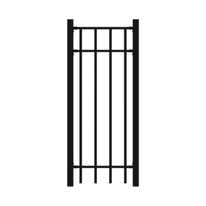 Masterworks 600 x 40 x 1575mm Black Mayfair Black Infill Fence Panel