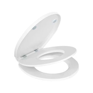 Mondella White Resonance O Shape Family Toilet Seat