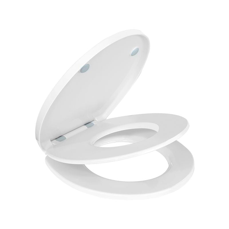 Resonance White O Shape Family Toilet Seat