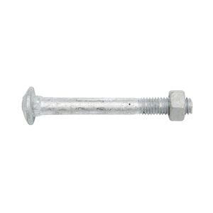 Zenith M8 x 70mm Hot Dipped Galvanised Cup Head Bolt And Nut - Each